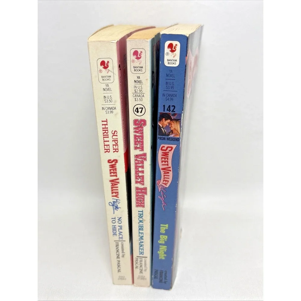 Sweet Valley High Books Lot Of 3 Super Thriller The Big Night Troublemaker 90s‎